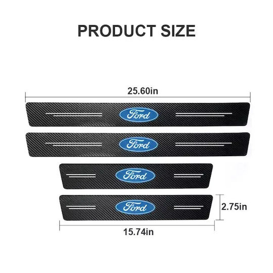 Car Interior Decorative Door Sills 4pcs