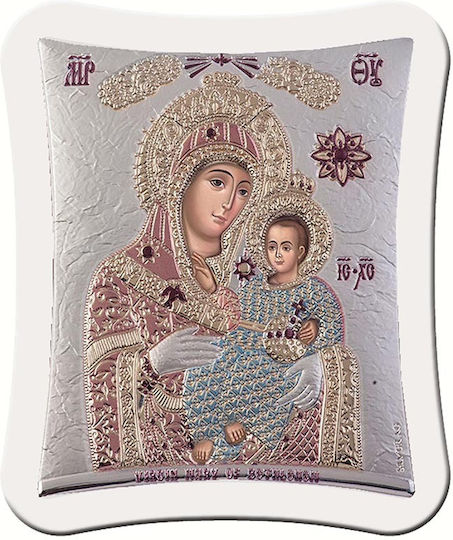 Slevori Icoană Maica Domnului Cu Pruncul Argint 18.9x15.8cm