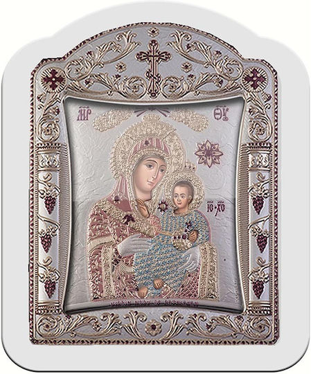 Slevori Икона Богородица с Младенеца Метал 34.5x44.5см
