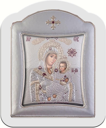 Slevori Icoană Maica Domnului Cu Pruncul Metal 14.3x18.2cm