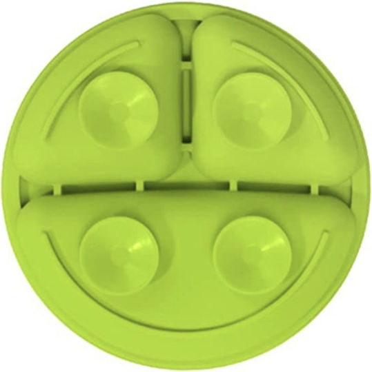 Silicone Toddler Plate Green