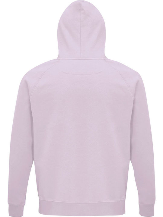 Unisex-Kapuzenpulli, Bio "Rebel", cremig rosa