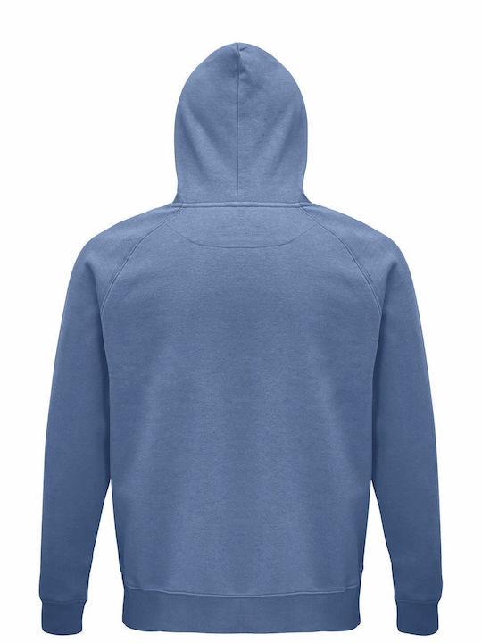 Unisex-Kapuzenpullover, Bio "Rebel", blau