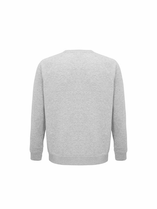 Unisex Sweatshert, Organic "Rebel", Grey Melange