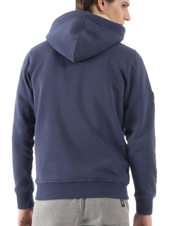 Magnetic North Men's Sweatshirt Jacket with Hood and Pockets Navy