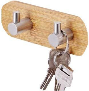 Triple Wall-Mounted Bathroom Hook ​13.5x3.5cm Silver