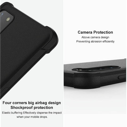 Imak Straight Edge Back Cover Σιλικόνης Μαύρο (Motorola Edge 40)