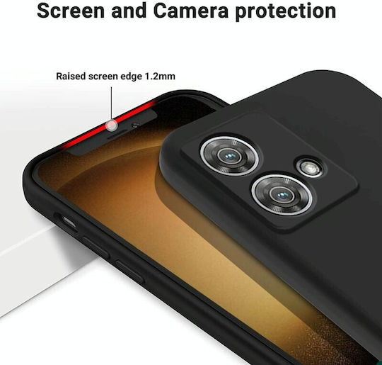 Pure Color Back Cover Σιλικόνης Μαύρο (Motorola Edge 40)
