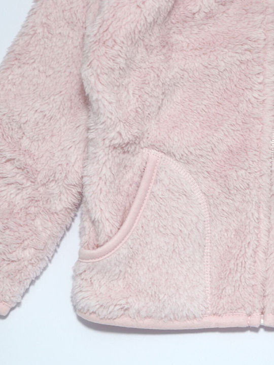Cardigan pentru copii Fleece roz deschis