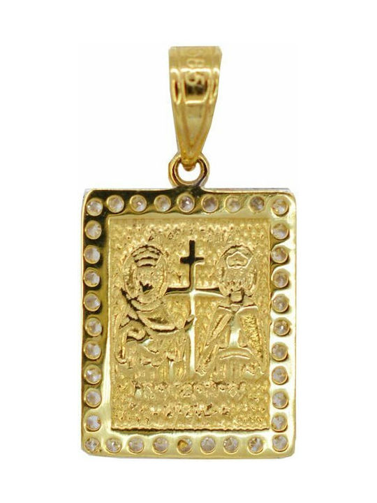 Ino&Ibo Pendant Kids Talisman with Chain Constantine from Gold 14K 871ME13314