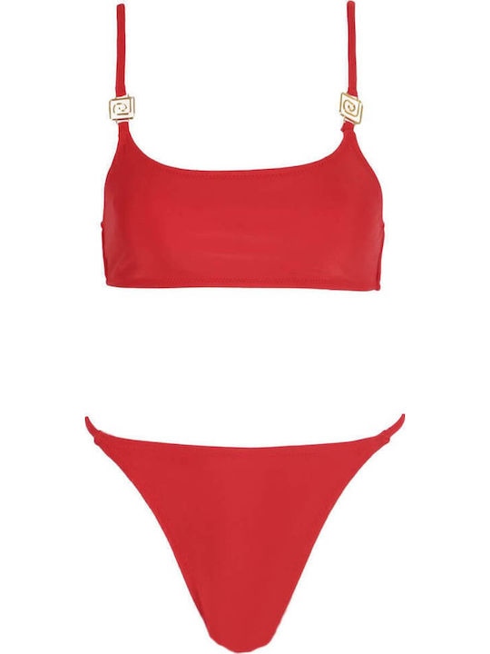 Gigi Set Bikini Τριγωνάκι Κόκκινο