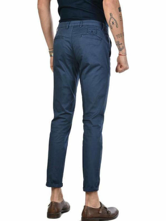 Pantaloni Chino Elastic Albastru