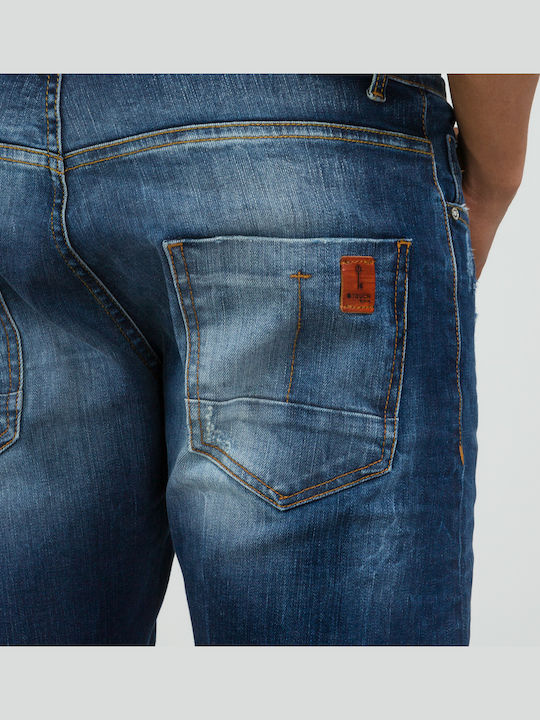 Pantaloni Elastic Albastru