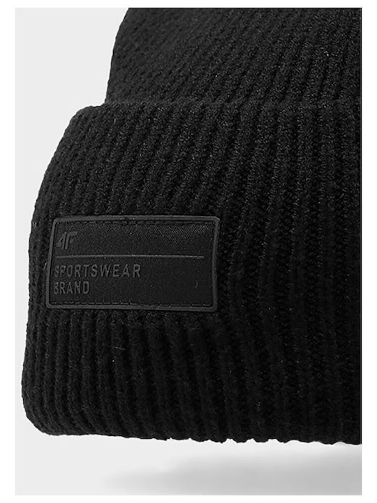 4F Knitted Beanie Cap Black