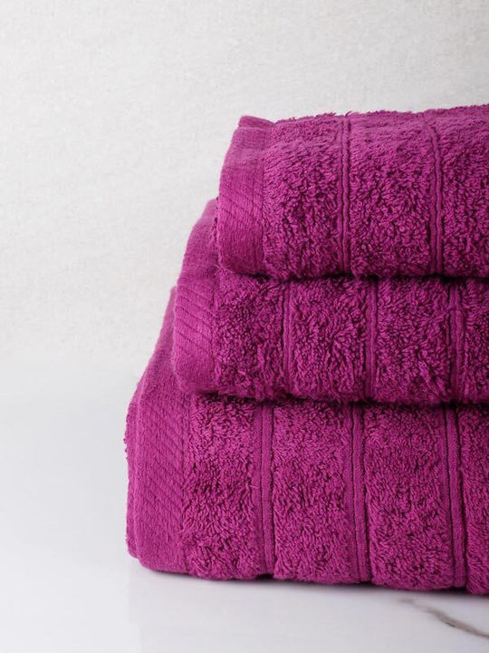 Sunshine Bath Towel Dory 80x150cm. Dark Mauve 17 Weight 600gr/m²