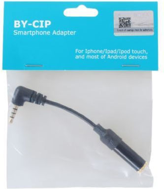 Boya 3.5mm Male to 3.5mm Female Converter 1 Piece BY-CIP