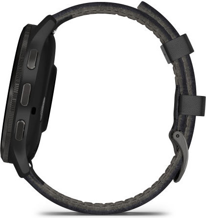 Garmin Venu 3 Stainless Steel 45mm Waterproof Smartwatch with Heart Rate Monitor (Slate with Black Leather)