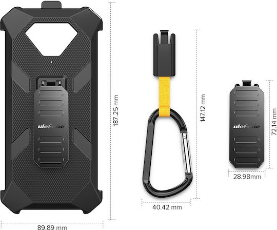 Ulefone Silicone Plastic Black Back Cover Ulefone Armor X13