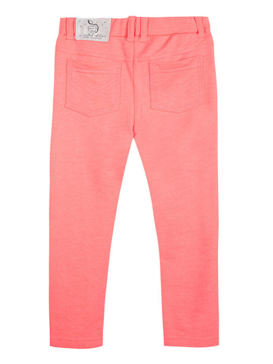 Kinder Leggings Lang orange fluo
