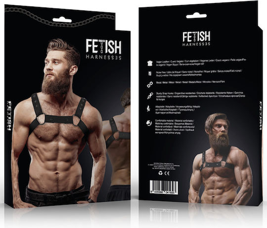 Fetish Submissive Ανδρικό Harness Μαύρο
