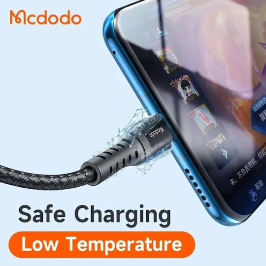 Mcdodo Braided USB 2.0 Cable USB-C male - USB-A 27W Μαύρο 3m CA-2273