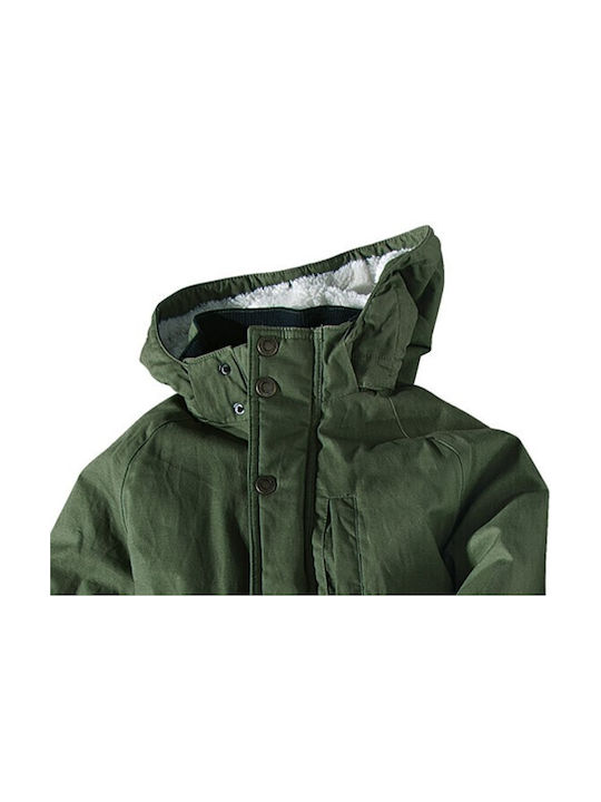 New College Kids Parka with Hood Khaki