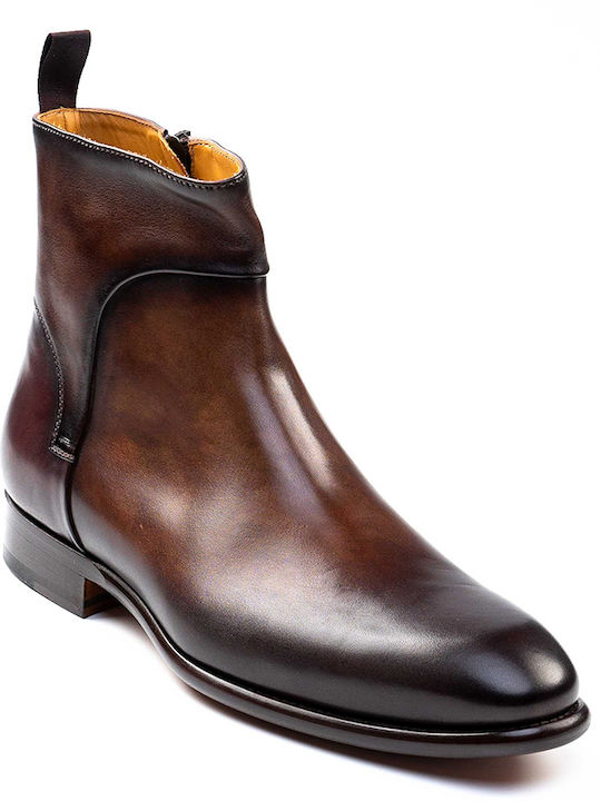 Perlapura Men's Leather Boots Brown