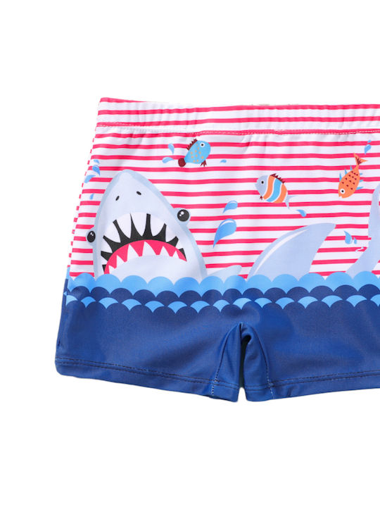 Poulain Kids Swimwear Swim Shorts Blue/Red