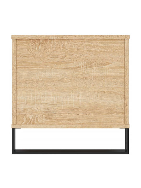 Sonoma Eiche Rechteckiges Zentral Kaffeetisch mit Hebemechanismus M90xL44.5xH45cm