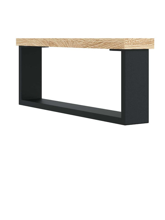 Sonoma Eiche Rechteckiges Zentral Kaffeetisch mit Hebemechanismus M90xL44.5xH45cm