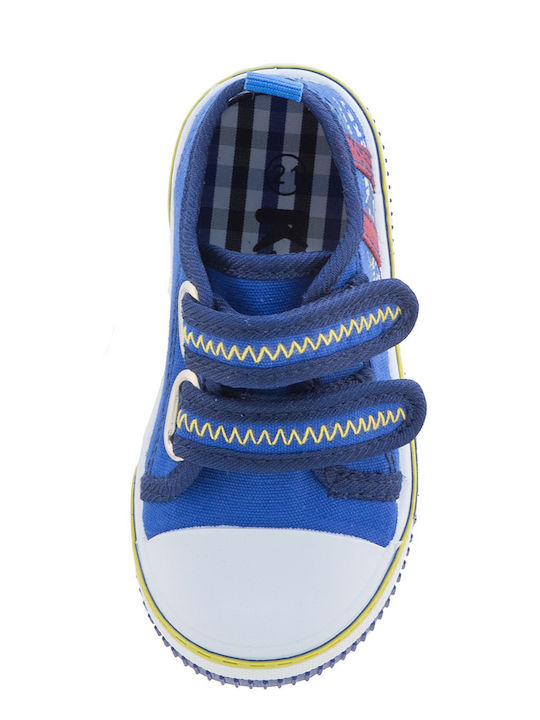 Παιδικά Sneakers Ανατομικά με Σκρατς Μπλε