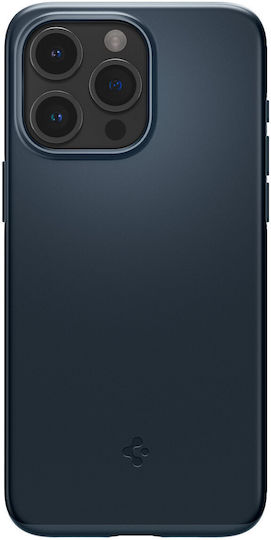 Spigen Thin Fit Back Cover Plastic 1.55mm ardezie metalică (iPhone 15 Pro)