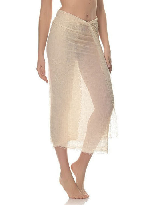 V-store Pareo Bej Femeiesc Cu Buline PR1819