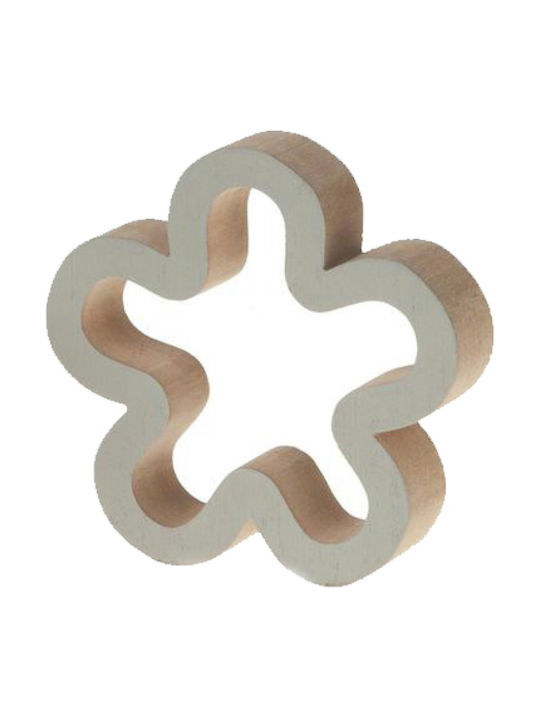 Synchronia Διακοσμητικό Λουλούδι από Ξύλο 11.3x11.3x2.5cm