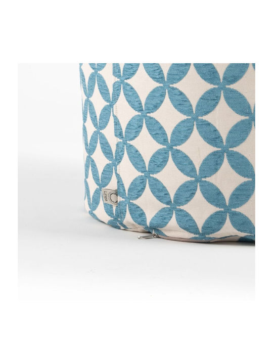 Bean Bag Stool Poof Jame Light Blue 45x45x50cm