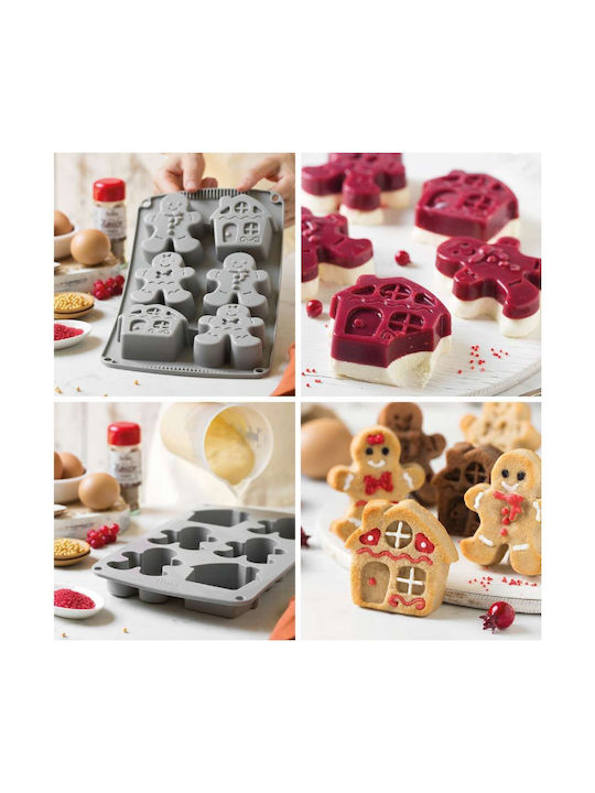 Decora Silicone Chocolates 6 Cups Baking Pan 30x17x3cm