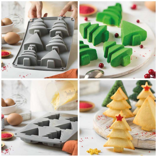 Decora Weihnachtliche Süßigkeiten Pfanne/Form Gray L30xB17cm.