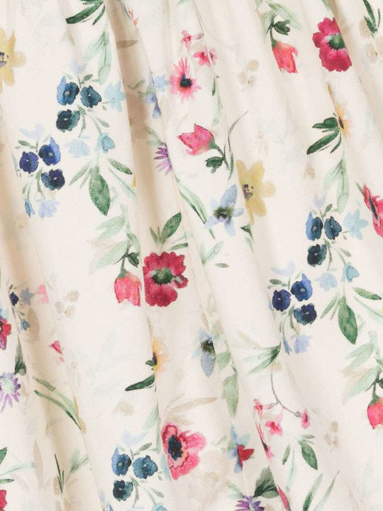 Rochie Fete Mânecă Lungă Floral Set Cu Colanți Imprimeu