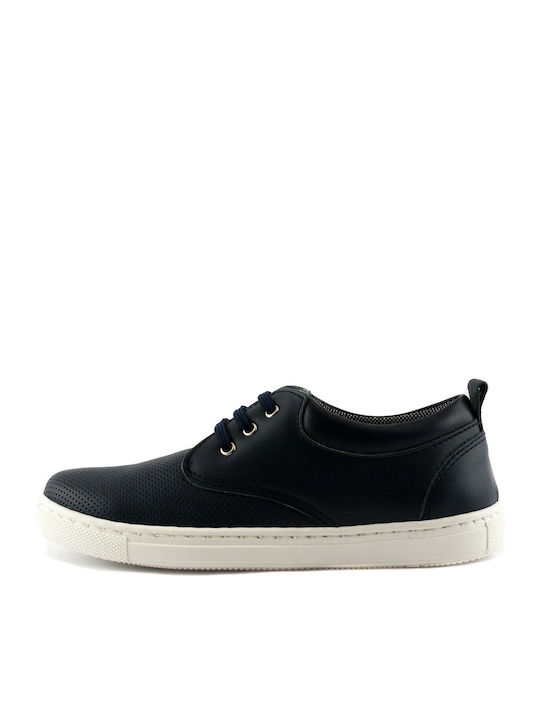 Boys Moccasins with Laces Blue