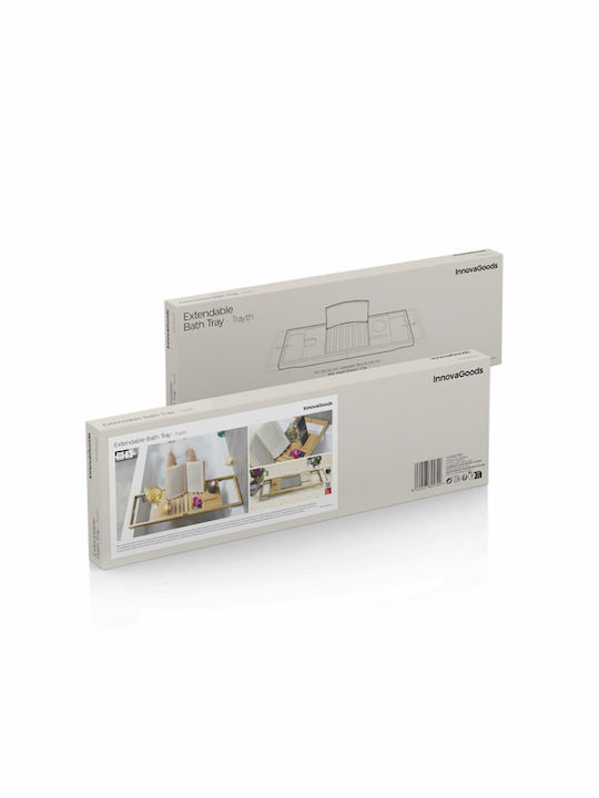 InnovaGoods Trayth Επιδαπέδια Ραφιέρα Μπάνιου Bamboo 104x22x4cm Γκρι