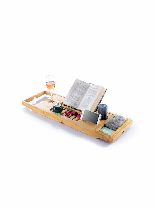 InnovaGoods Trayth Επιδαπέδια Ραφιέρα Μπάνιου Bamboo 104x22x4cm Γκρι