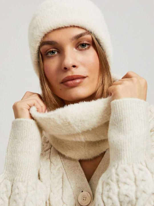Make your image Women's Fur Tipul de decolteu Beige