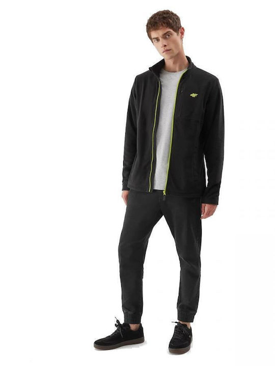 Men's Fleece Cardigan Black