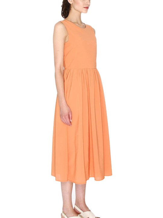 Summer Midi Dress Orange