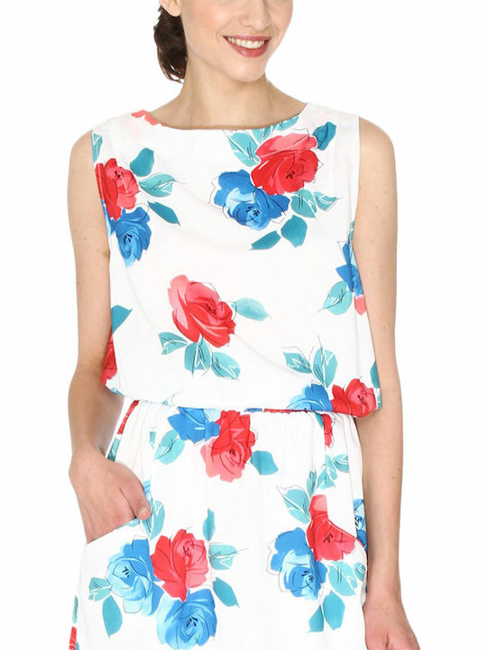 Summer Mini Seersucker Dress White