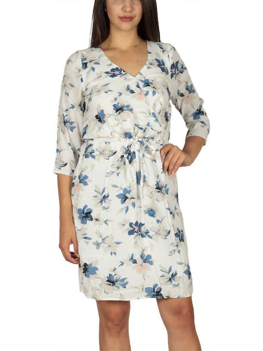 Summer Mini Shirt Dress Wrap White