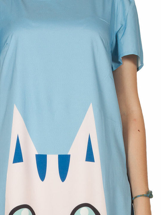 Summer Mini Dress Blue