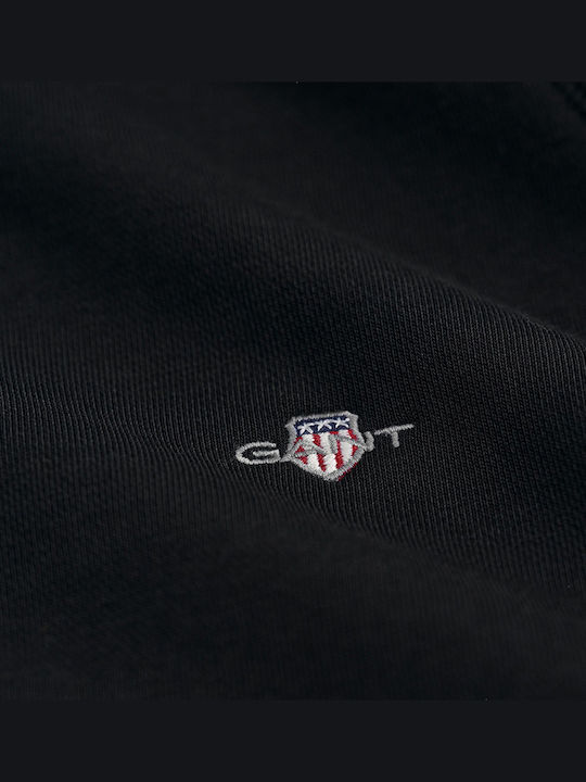 Kids Sweatshirt with Hood and Pockets Black Shield
