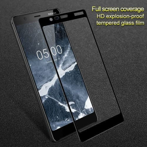 Устойчиво на надраскване Закалено стъкло за цялото лице (Nokia 5.1)