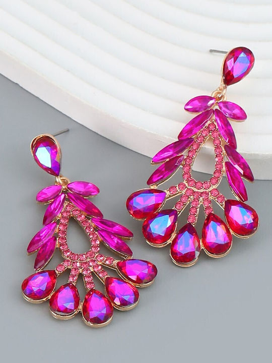 Callajewels Σκουλαρίκια Κρεμαστά Επιχρυσωμένα